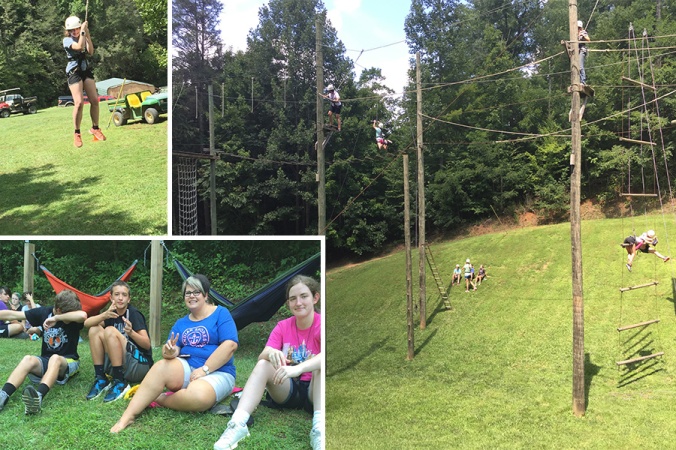 High Ropes at Whisper Mountain Camp